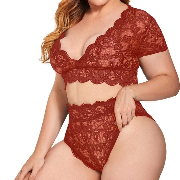 🍉Red Plus Size Lingerie Set ❤️ - Picture 3 of 5